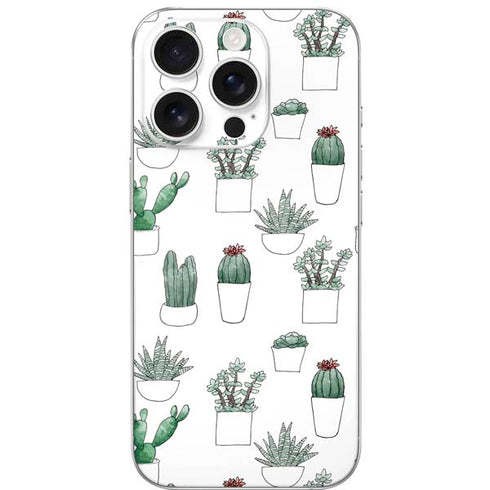 Succulent Pattern iPhone 16 Pro Skin